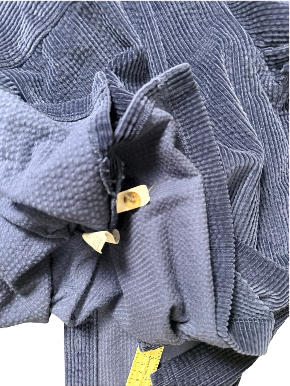 L.L.Bean Navy Blue Corduroy Button Down Overshirt Shirt Jacket S - Picture 5 of 10